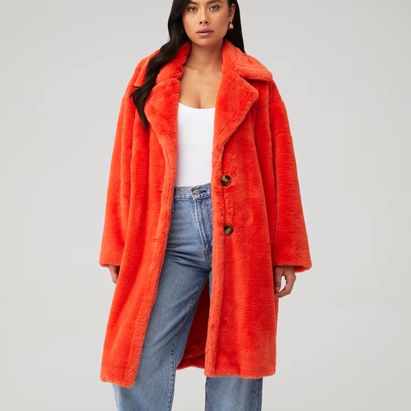 Steve Madden Maxwell Fur Coat - Picture 1 of 5